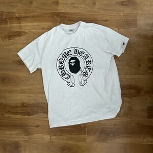 Chrome Hearts White Tee with Black Graphic